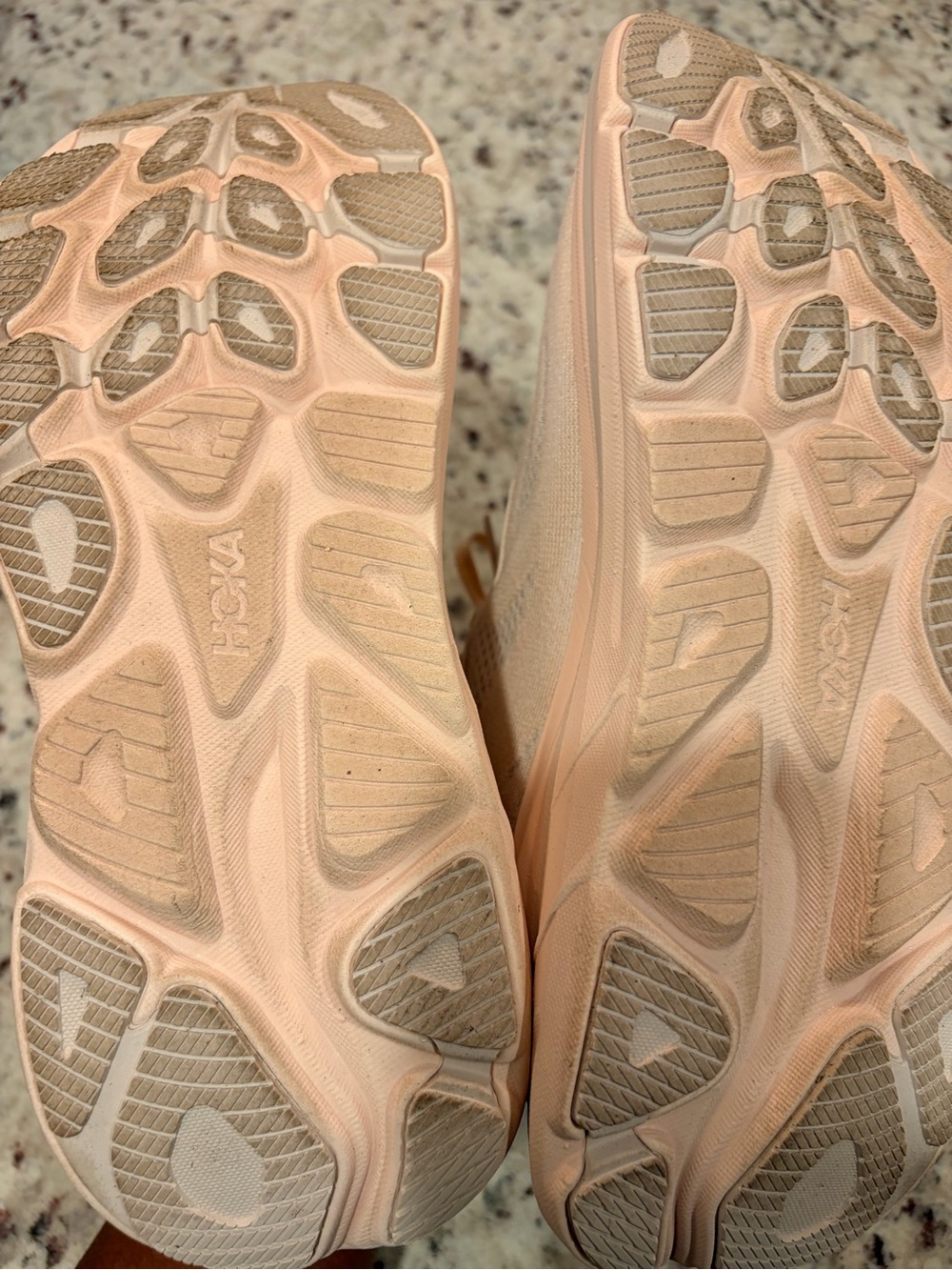 Hoka Women's Pale Peach Athletic Running Shoes from Free People - Picture 2 of 9